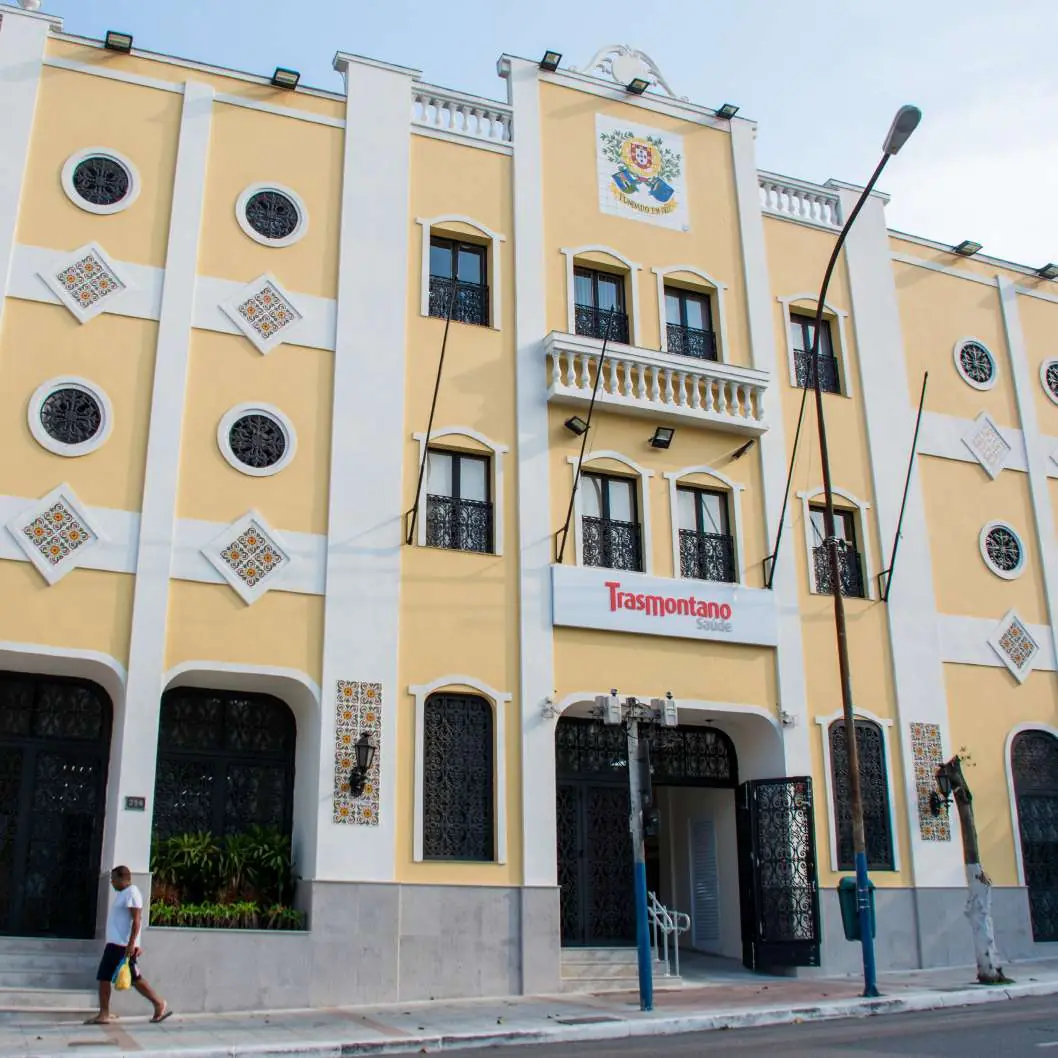 Prédio histórico da sede do Centro Médico Trasmontano, em São Paulo
