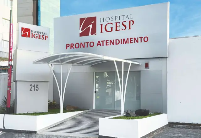 Fachada da unidade Hospital IGESP Guarujá