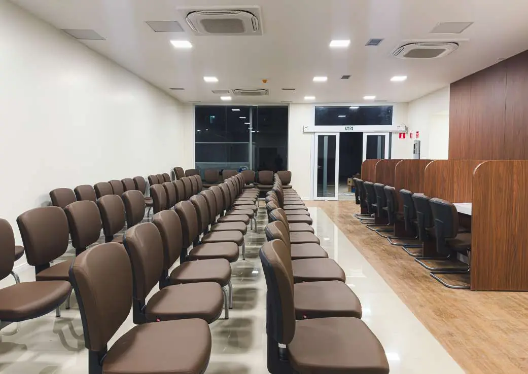 Recepção do Hospital IGESP Santos, na Vila Matias